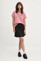Tommy Jeans t-shirt bawełniany DW0DW21388 różowy AW25
