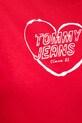 Tommy Jeans t-shirt bawełniany DW0DW21390 czerwony