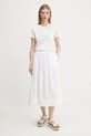 Tommy Jeans t-shirt DW0DW21404 fehér AW25