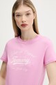 Tričko Tommy Jeans ružová DW0DW21404