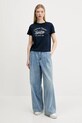 Tommy Jeans tricou DW0DW21404 bleumarin AW25