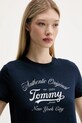 Tommy Jeans tricou bleumarin DW0DW21404