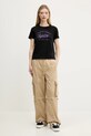 Kratka majica Tommy Jeans DW0DW21404 črna AW25