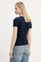 Îmbrăcăminte Tommy Jeans tricou din bumbac DW0DW21422 bleumarin