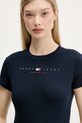 Tommy Jeans tricou din bumbac bleumarin DW0DW21422