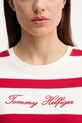 Памучна тениска Tommy Hilfiger бежов WW0WW45746