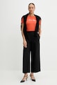 Tommy Hilfiger t-shirt bawełniany WW0WW45746 pomarańczowy AW25