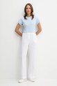 Bavlnené tričko Tommy Hilfiger WW0WW47157 modrá AW25