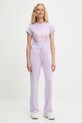 Juicy Couture tricou JUST JUICY HILTON T-SHIRT JCNCT225456 violet AW25