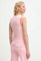 Ruházat Juicy Couture top CALIFREAKINFORNIA RIB VEST JCNLV225459 rózsaszín