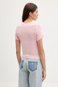 Ruházat Juicy Couture t-shirt SHEER FITTED TEE JCWCT225301 rózsaszín