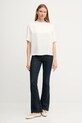 Μπλουζάκι Tommy Hilfiger WW0WW45900 μπεζ AW25
