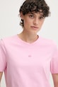 Ruházat Tommy Hilfiger pamut póló WW0WW45626 rózsaszín