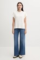 Tommy Hilfiger t-shirt bawełniany WW0WW45628 beżowy AW25