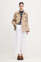 Bavlnené tričko Tommy Hilfiger WW0WW45628 tmavomodrá AW25