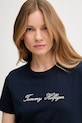 Одяг Бавовняна футболка Tommy Hilfiger WW0WW47210 темно-синій