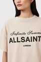 Бавовняна футболка AllSaints AVRI W095JC бежевий AW25