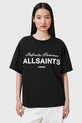AllSaints t-shirt bawełniany AVRI nadruk czarny W095JC