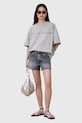 AllSaints t-shirt bawełniany AMELIE W123JC szary