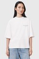 AllSaints t-shirt bawełniany AROMA nadruk biały W136JC