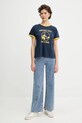 Rag & Bone t-shirt bawełniany WCC25PT023MI24 granatowy AW25
