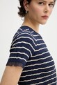 Rag & Bone t-shirt WAS25P025UG25 granatowy