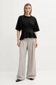 Gestuz t-shirt 10910147 czarny AW25