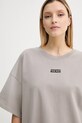 Gestuz t-shirt bawełniany beżowy 10910397