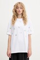 Stine Goya tricou copii imprimeu alb SG.PF25.T061.2366