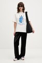 Stine Goya t-shirt bawełniany SG.AW25.T009.2243 beżowy AW25