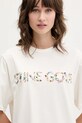 Stine Goya t-shirt bawełniany beżowy SG.AW25.T009.2243