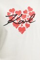 Karl Lagerfeld pamut póló A3W17015 bézs