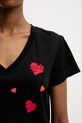 Karl Lagerfeld tricou din bumbac A3W17017 negru
