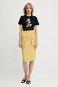 Karl Lagerfeld tricou din bumbac KL X DISNEY A3W17090 negru AW25