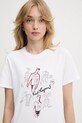 Karl Lagerfeld pamut póló fehér A3W17099