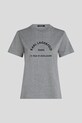 Karl Lagerfeld t-shirt bawełniany A3W17105 szary