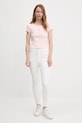 Тениска Calvin Klein Jeans LV047C200G розов AW25