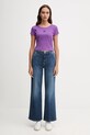 Calvin Klein Jeans t-shirt LV047C200G fioletowy AW25