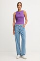 Топ Calvin Klein Jeans LV047C201G фіолетовий AW25