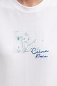Calvin Klein Jeans t-shirt bawełniany LV047C855G biały