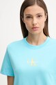 Одежда Хлопковая футболка Calvin Klein Jeans LV047C856G бирюзовый