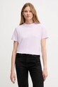 Calvin Klein Jeans t-shirt bawełniany nadruk różowy LV047C863G