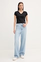 Μπλουζάκι Calvin Klein Jeans LV047C910G μαύρο AW25