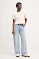 Calvin Klein Jeans tricou de damă din bumbac LV047C912G bej SS26