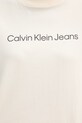 Calvin Klein Jeans t-shirt damski bawełniany LV047C912G beżowy