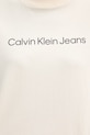 Calvin Klein Jeans t-shirt damski bawełniany LV047C912G beżowy