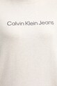Βαμβακερό μπλουζάκι Calvin Klein Jeans LV047C912G κρεμ
