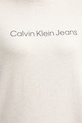 Βαμβακερό μπλουζάκι Calvin Klein Jeans LV047C912G κρεμ