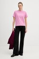 Calvin Klein Jeans t-shirt bawełniany LV047C912G różowy AW25