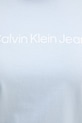 Calvin Klein Jeans t-shirt damski bawełniany LV047C912G niebieski
